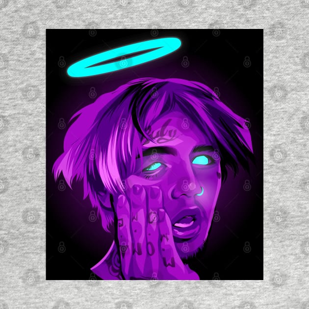 LIL PEEP neon style by Mousely 